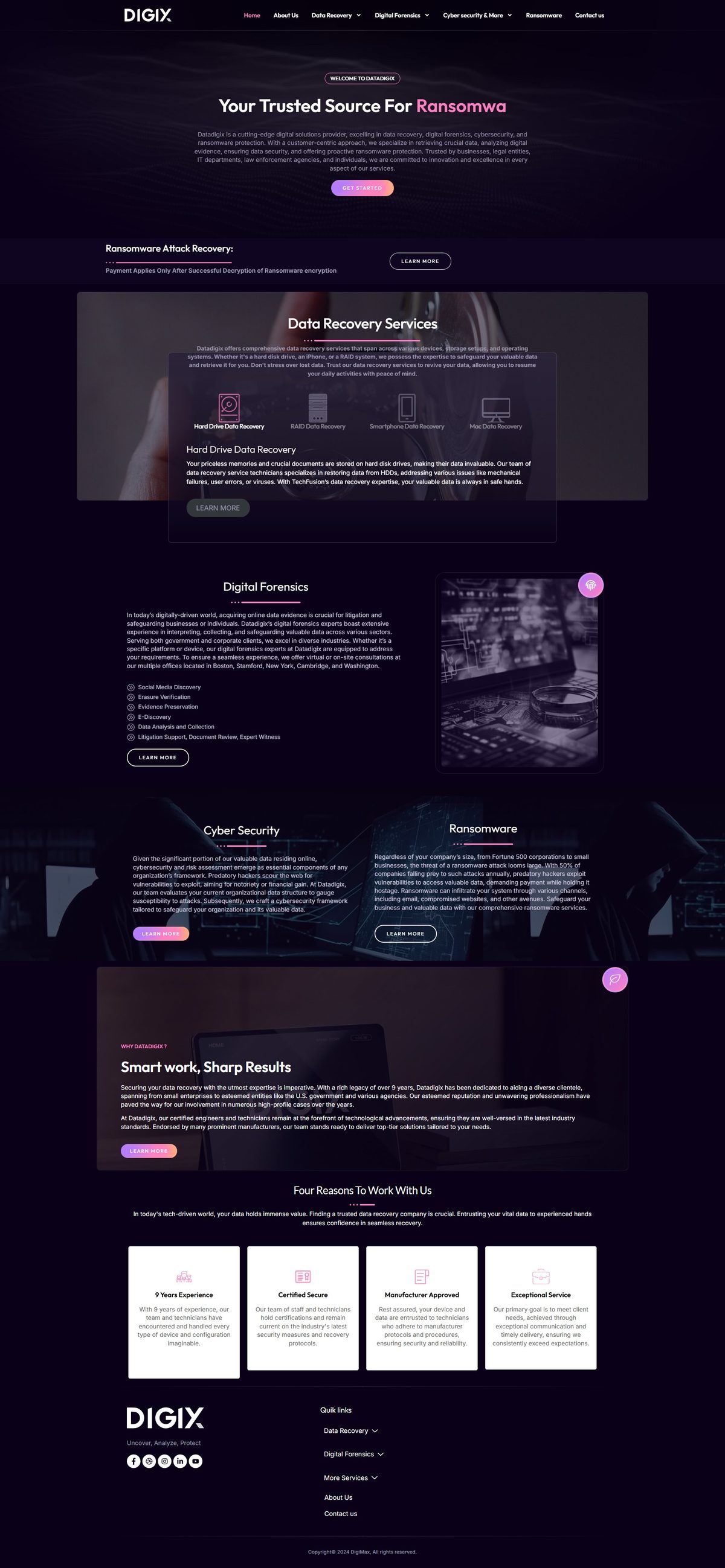 Data Recovery & Cybersecurity — USA